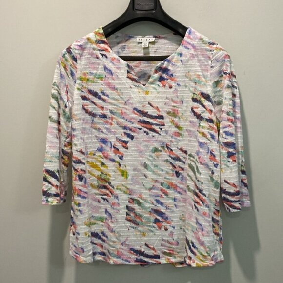 Tribal Multi-Color Sleeved Tee Size Large - Picture 4 of 15